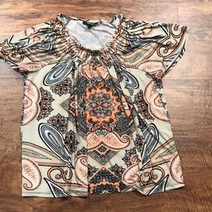 Style & Co Size 2X Printed Blouse